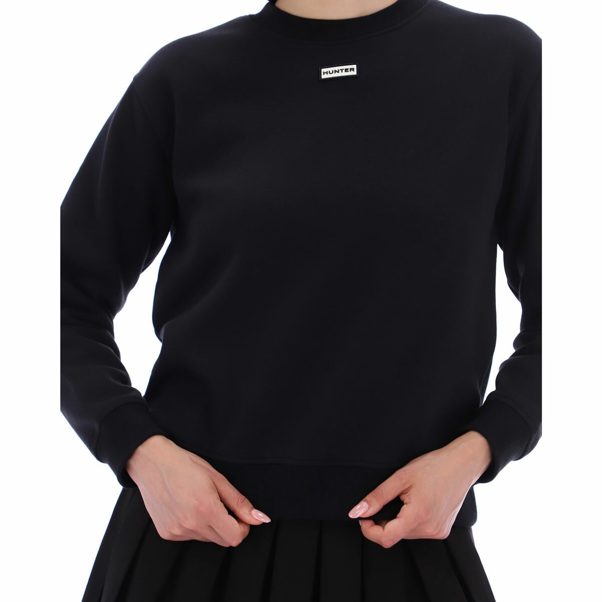 Hunter Women's Crewneck Sweater in Black