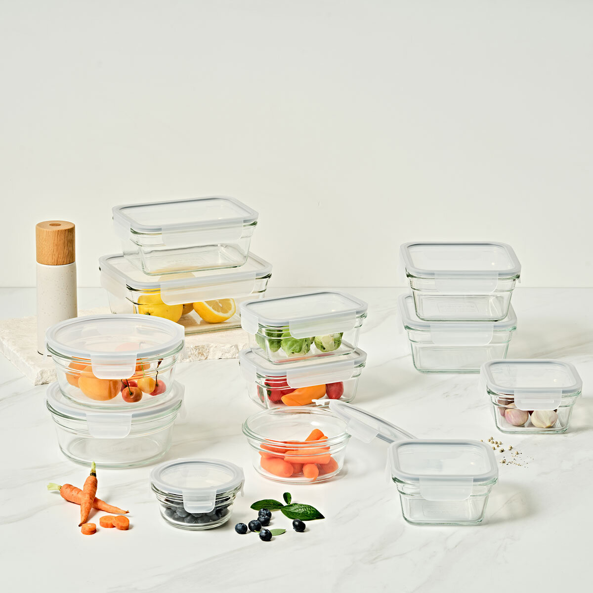 Glasslock Food Storage Set, 26 Piece