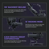 Andaseat Kaiser 4 Chair, Purple - Reclining