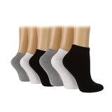 Glenmuir Women's 2 x 3 Pack Bamboo Cushioned Trainer Socks in Assorted Colours, Size 4-8