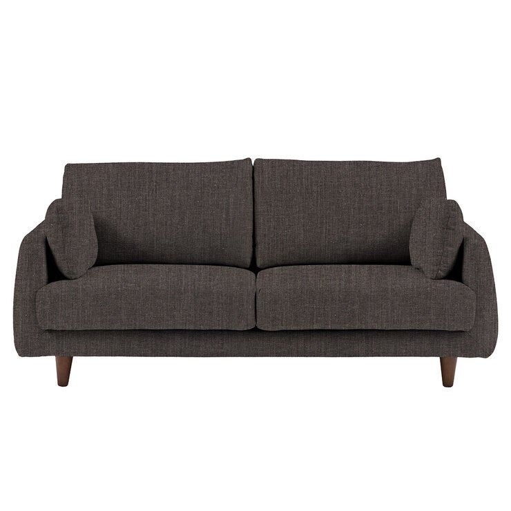 Gallery Oakwood Dark Grey 3 Seater Fabric Sofa