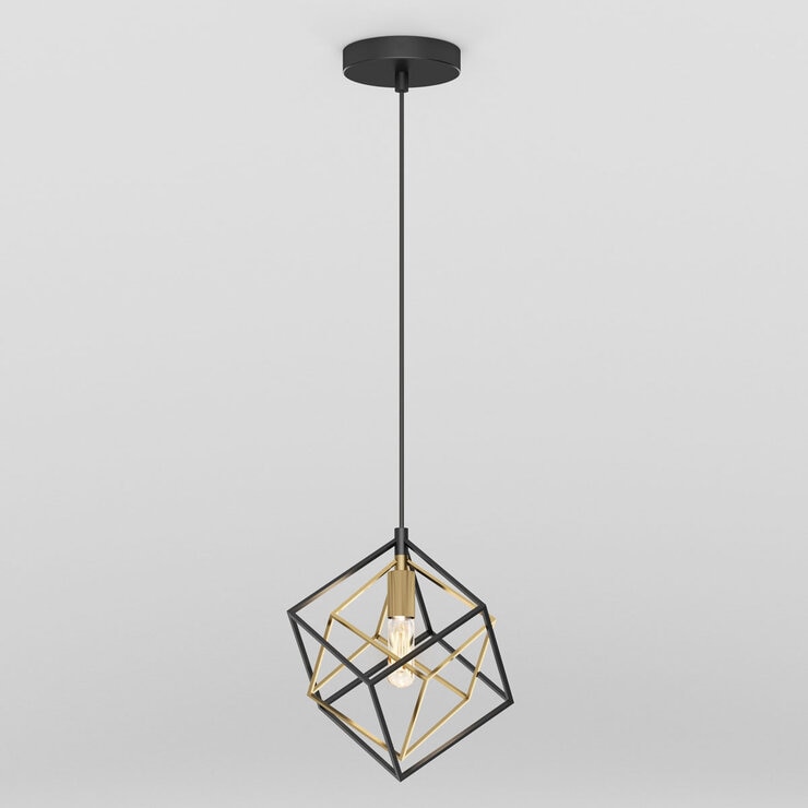 Artika Imperium 1-Pendant Light Fixture in Black & Gold PDT1-IM-5LBG40 at costco.co.uk