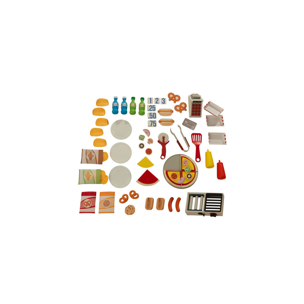 KidKraft Ultimate Snack Stand + 54-Piece Food And Accessory Set With EZ Kraft Assembly (3+ Years)