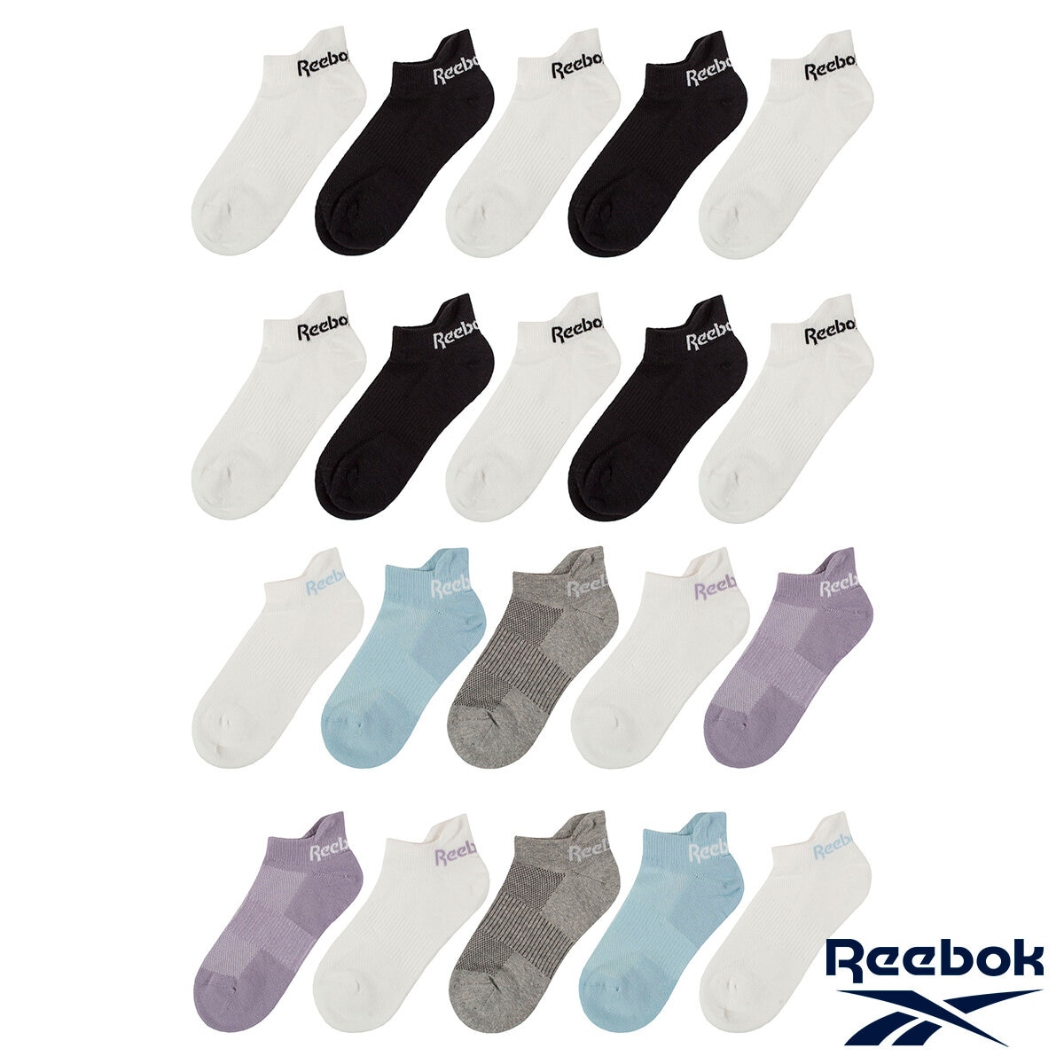 Reebok Ladies Low Cut Sock 10 Pack
