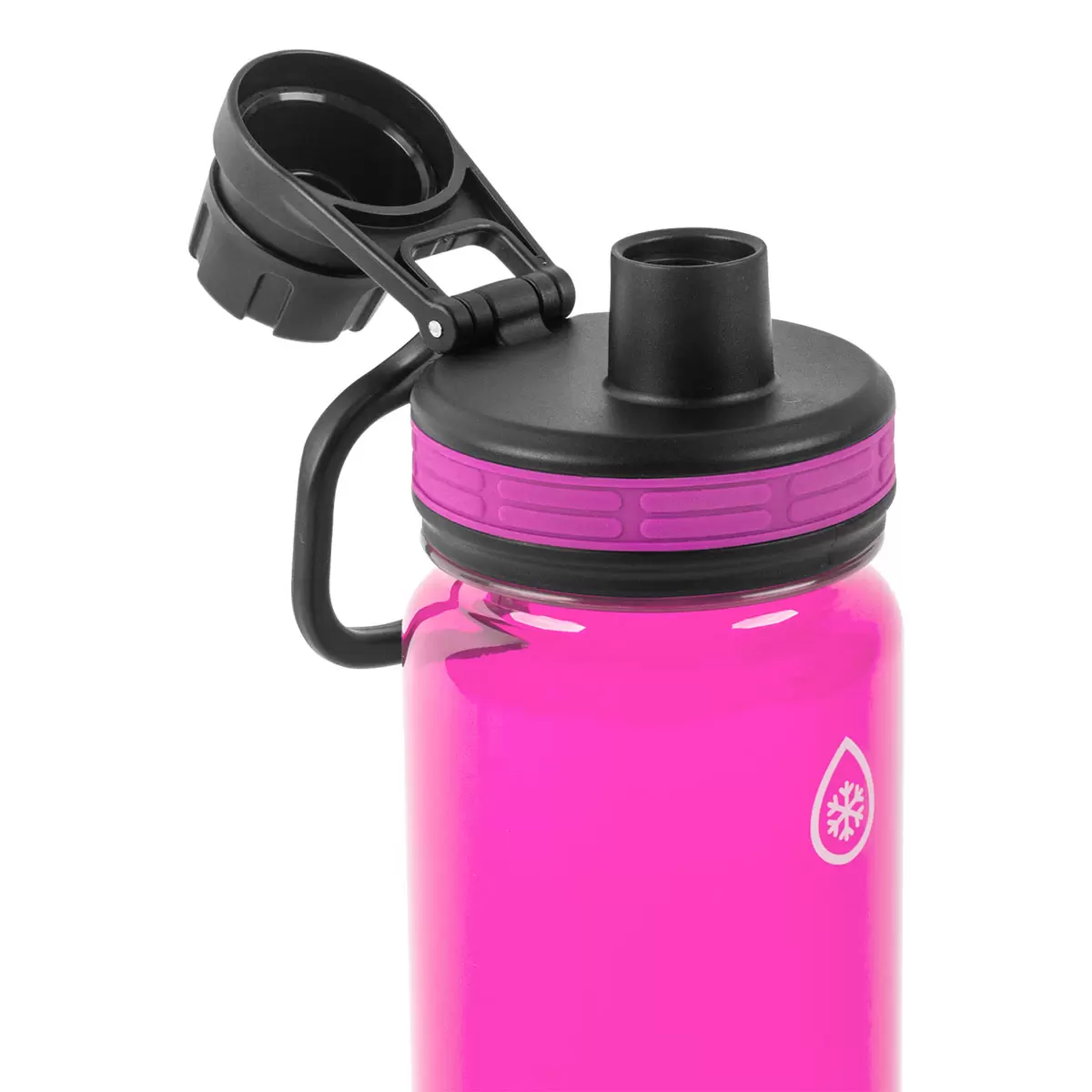 ThermoFlask 709ml Tritan Water Bottles, 3 Pack in Teal/Black/Pink 