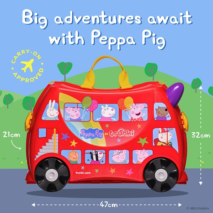 Trunki Peppa Pig Kids Ride-On Suitcase