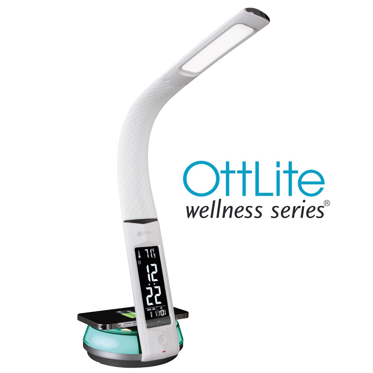 Ottlite Wireless Charging White LED Table Lamp Costco UK