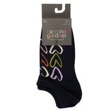 Caroline Gardner Ladies Trainer Sock 6 Pack in Navy