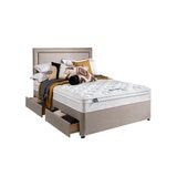 Silentnight Miracoil Memory Cushion Top Mattress & Divan in Sandstone in 5 Sizes