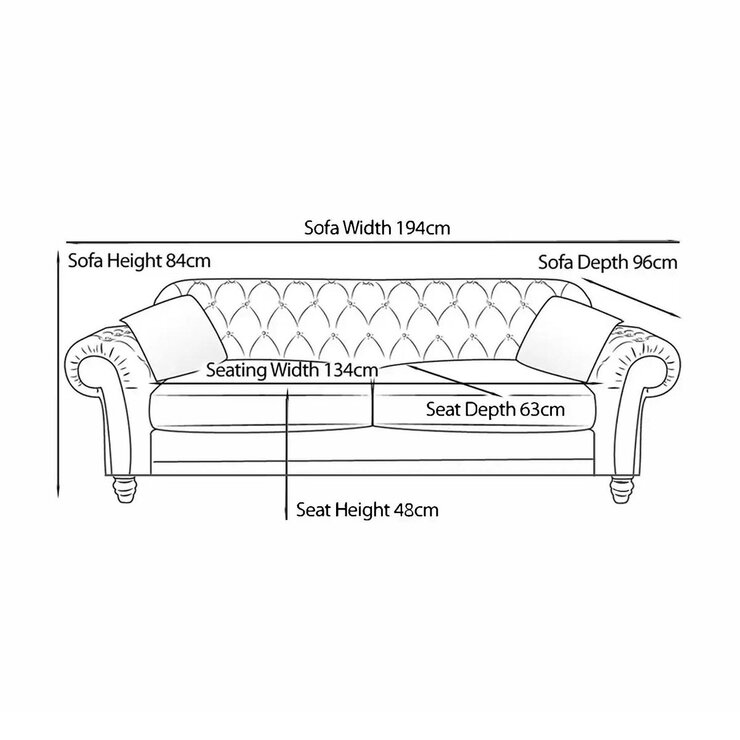 Bordeaux Button Back Grey Fabric 2 Seater Sofa Bordeaux Button Back Grey Fabric 2 Seater Sofa