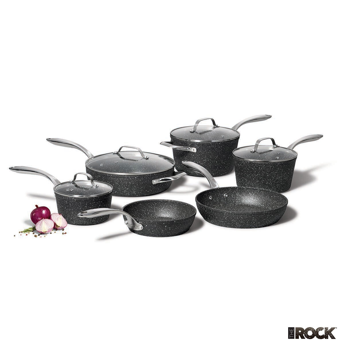 Starfrit The Rock 5-Piece Cookware Set 