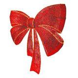48 Inch (1.2m) Glitter String Red Bow with LED Lights 48 Inch (1.2m) Glitter String Red Bow with LED Lights