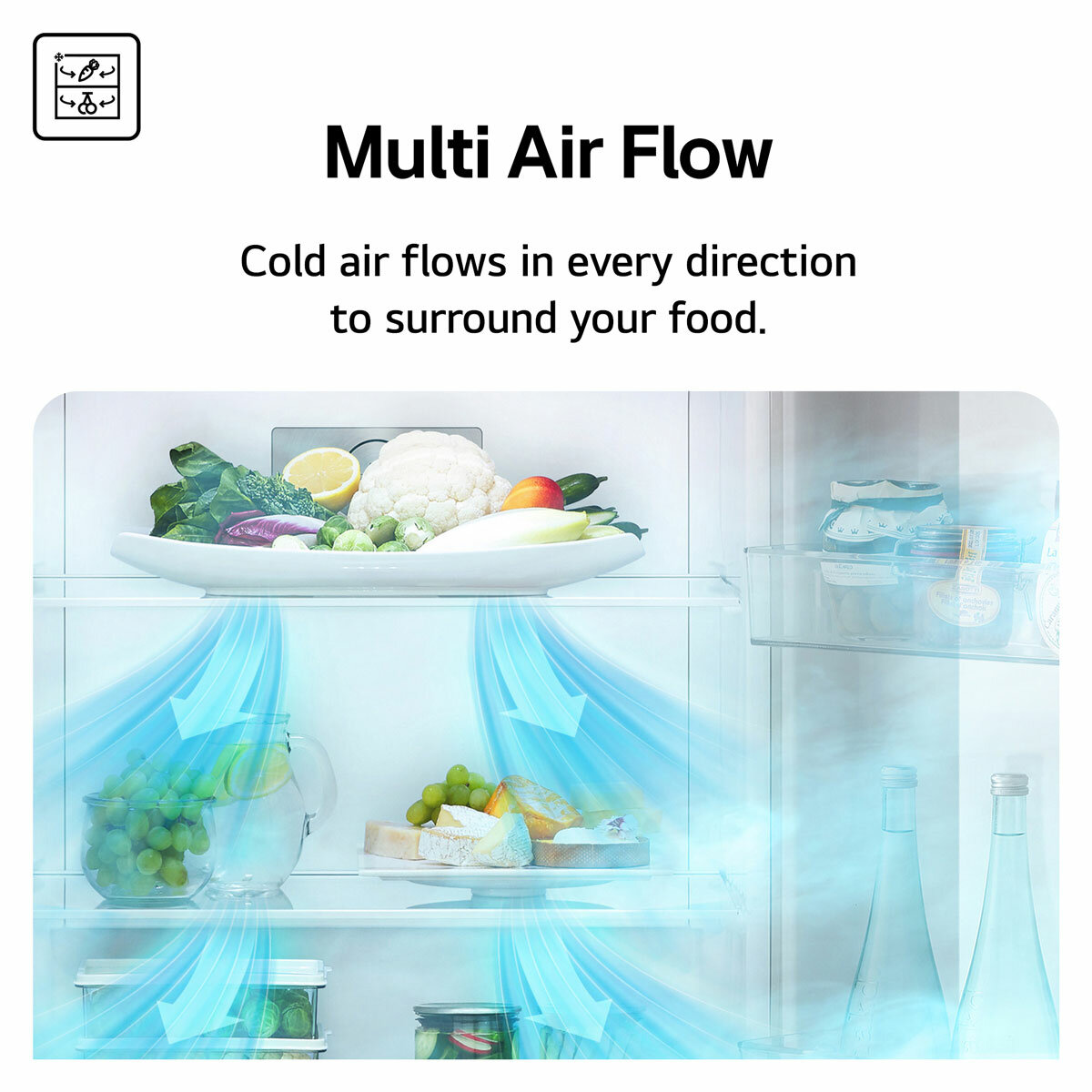 LG GBBSJ2CCPY 375L Fridge Freezer, E Rated in Silver