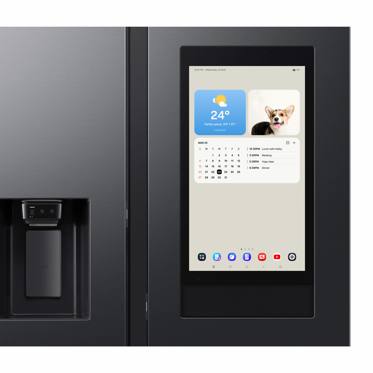 Samsung RS90F66BEFEU, Side by Side Fridge Freezer, E Rated in Black