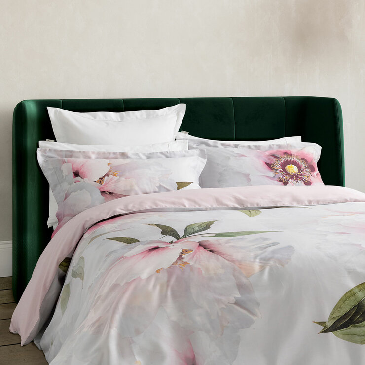 Ted Baker Peony Floral Pink Duvet Cover Set, King Ted Baker Peony Floral Pink Duvet Cover Set, King