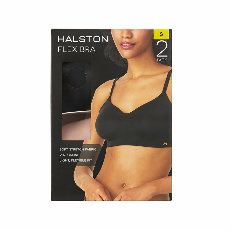 Halston Ladies Flex Bra, 2 Pack Halston Ladies Flex Bra, 2 Pack