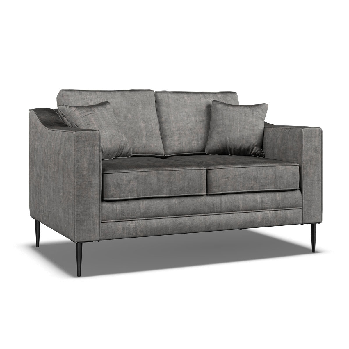 Aspen Grey Velvet 2 Seater Sofa Costco UK