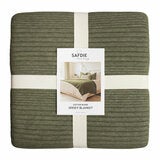 Safdie Cotton Blend Jersey Blanket In 4 Colours, 224 x 234 cm Safdie Cotton Blend Jersey Blanket In 4 Colours, 224 x 234 cm