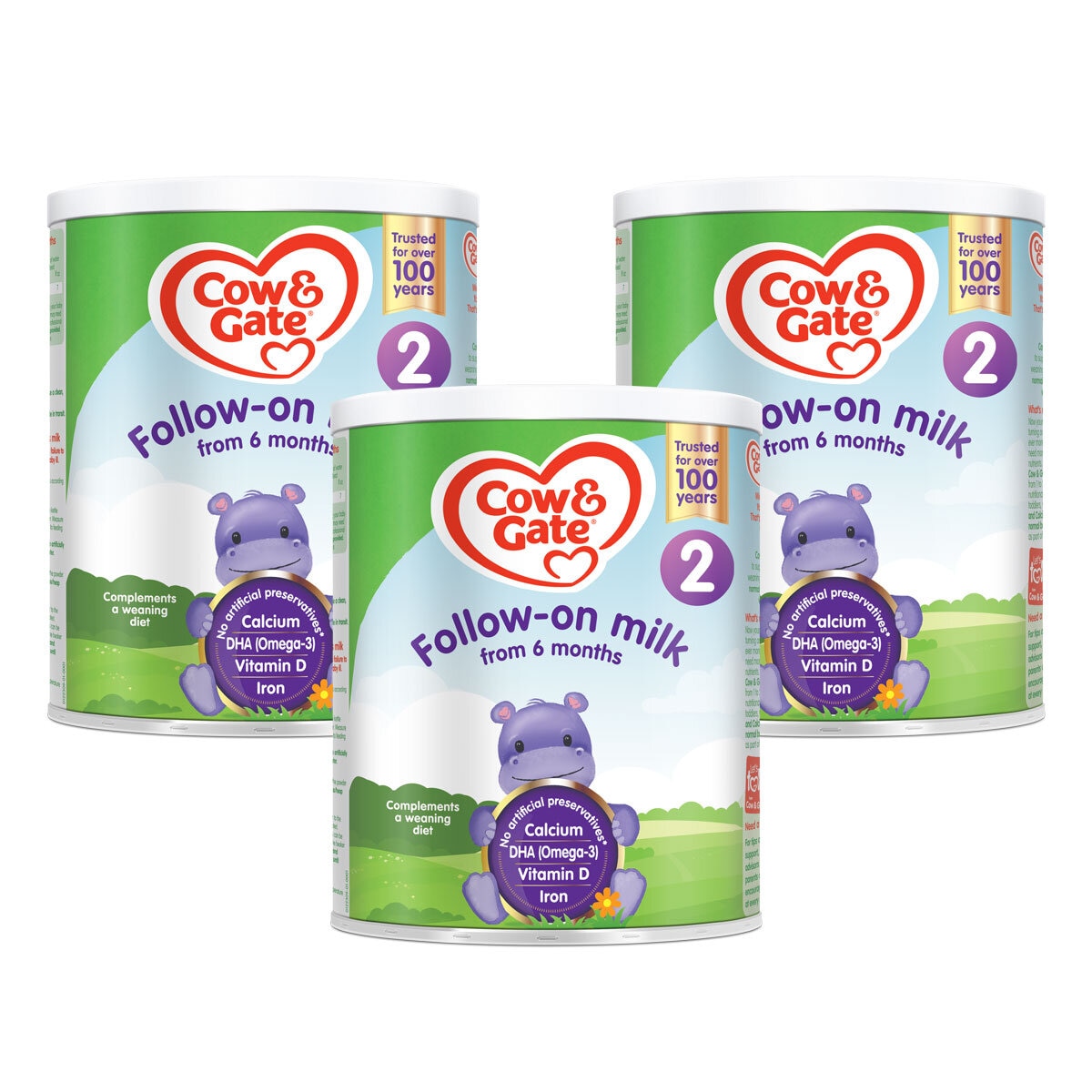 Cow & Gate Follow On Milk Powder Stage 2, 3 x 700g