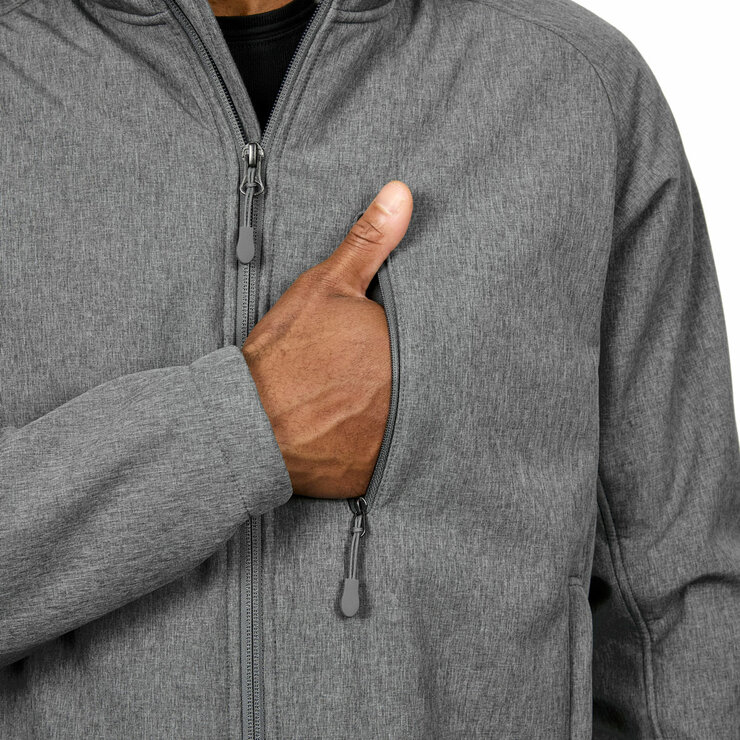 Kirkland Signature Men's Sherpa Lined Softshell Jacket in Grey Kirkland Signature Men's Sherpa Lined Softshell Jacket in Grey