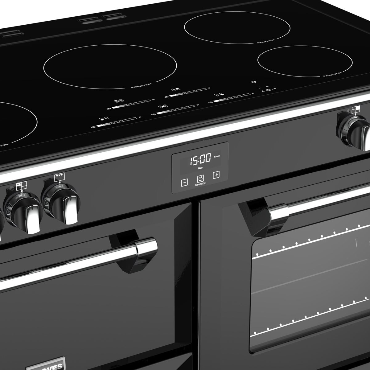 Stoves Richmond S1100Ei, 110cm Induction Range Cooker A Rating in Black