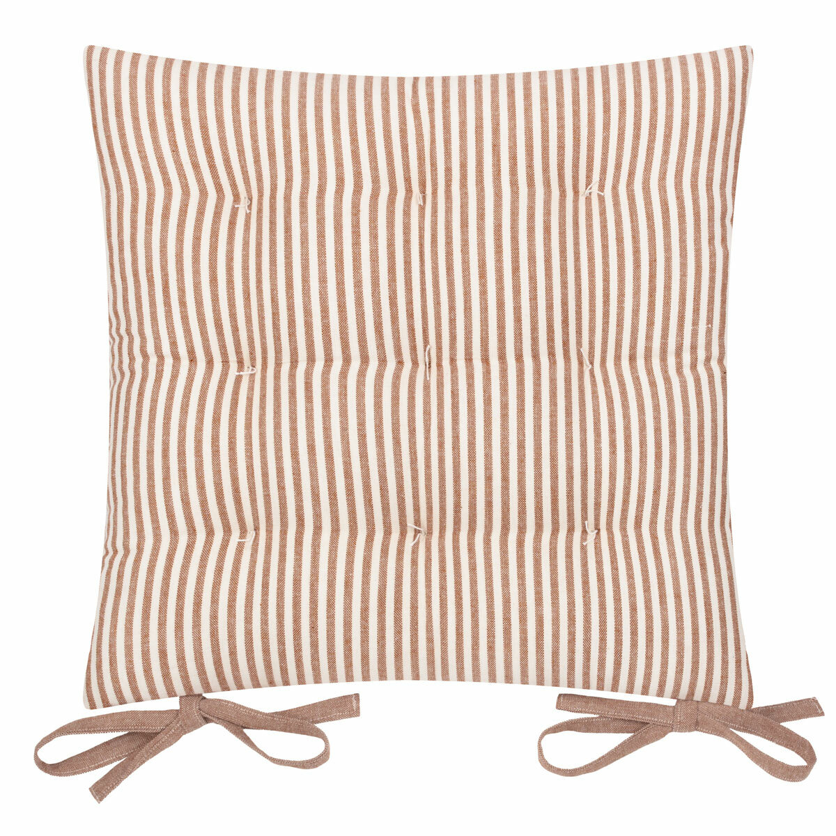 Yard Hayle Rust Striped Indoor Outdoor Seat Pad 2 Pack, 40 x 40 cm