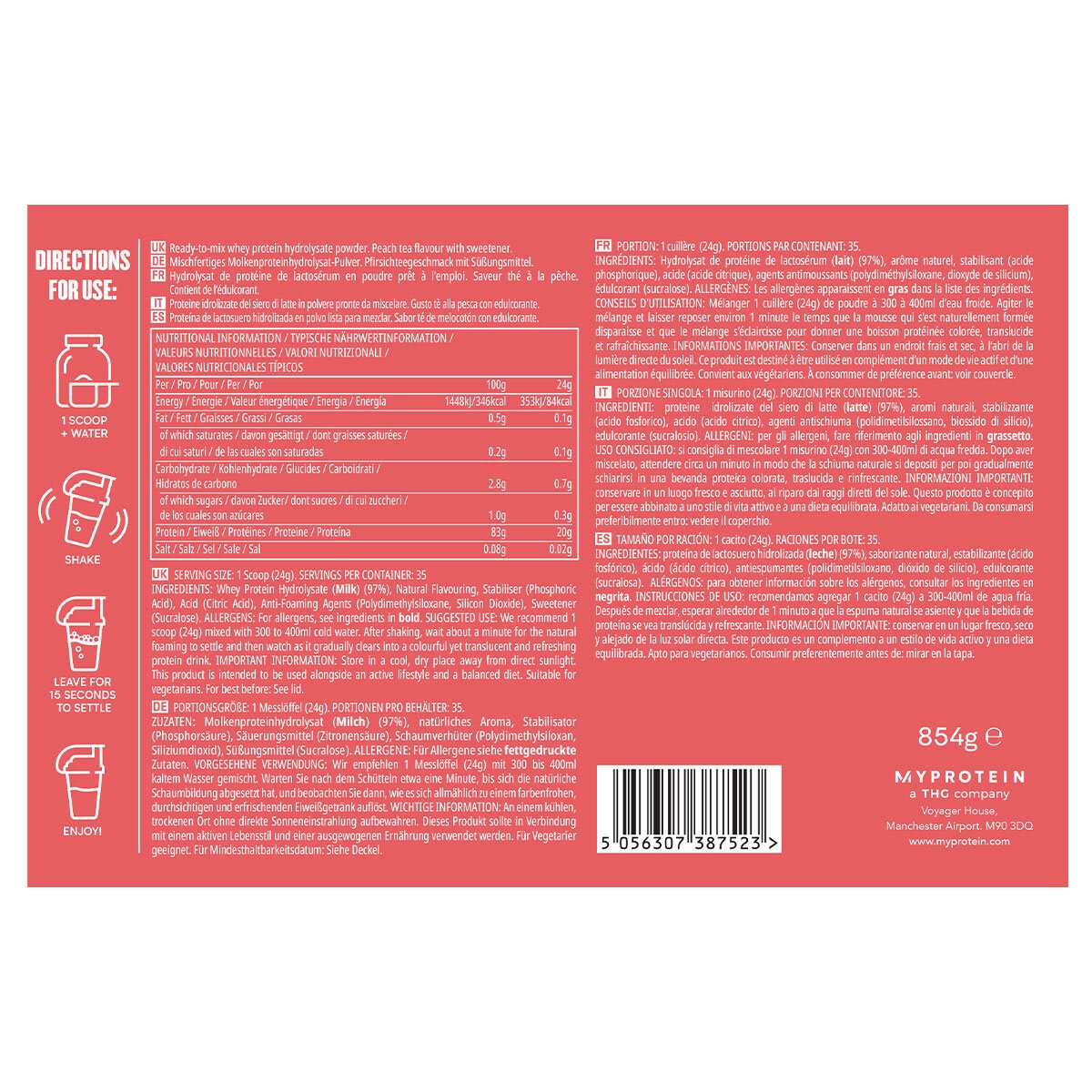 PDF of label