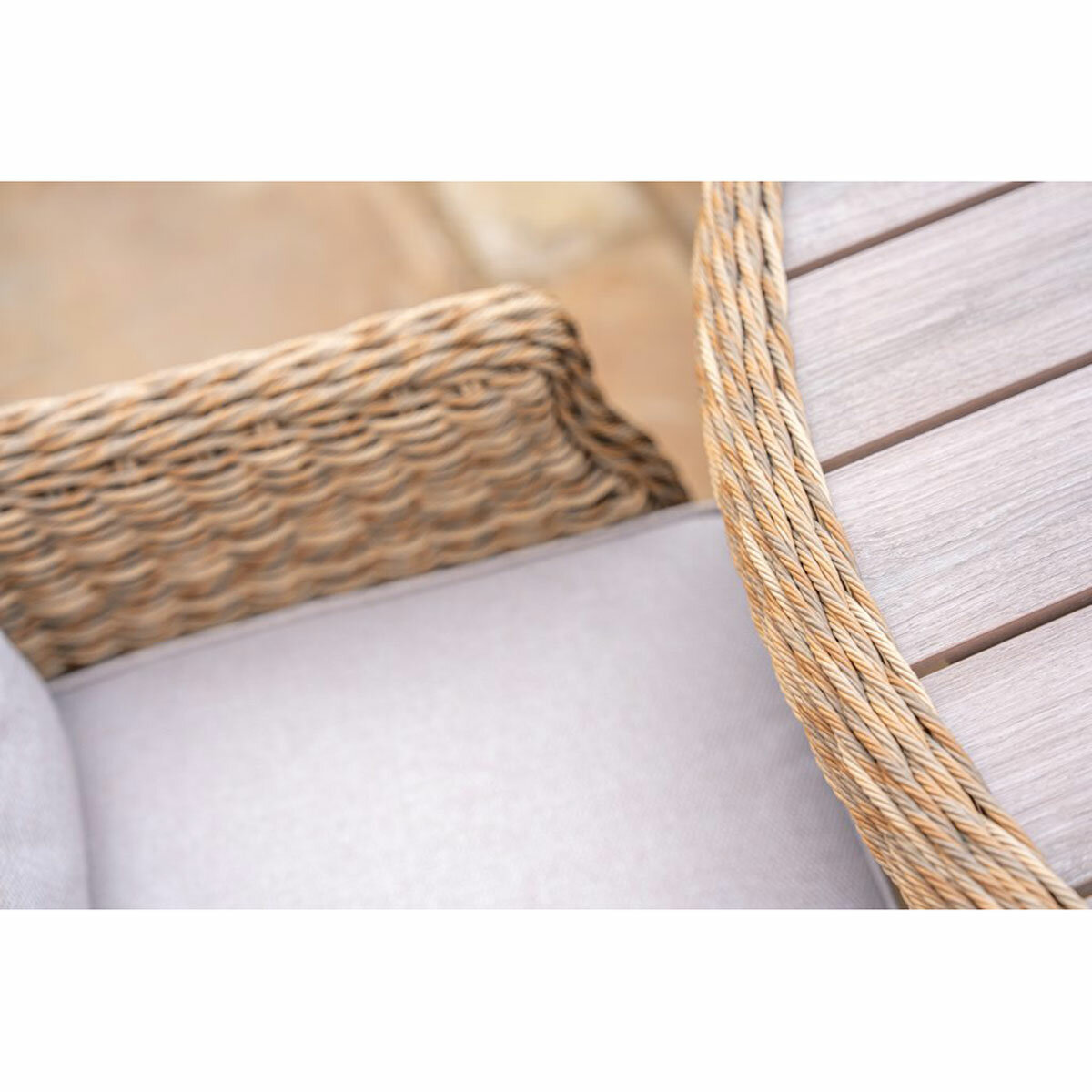 Kettler Hazel 6 Piece Wicker Dining Set with Umbrella