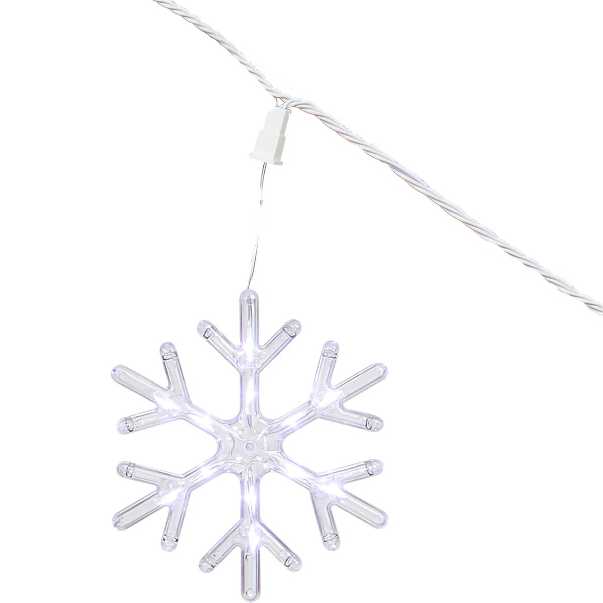 Snowflake on white background image