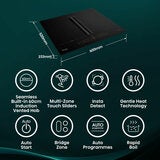 Hisense Hi6 HEH6432BSCWF 60cm Induction Hob in Black, For External / Recirculation Ventilation Hisense Hi6 HEH6432BSCWF 60cm Induction Hob in Black, For External / Recirculation Ventilation