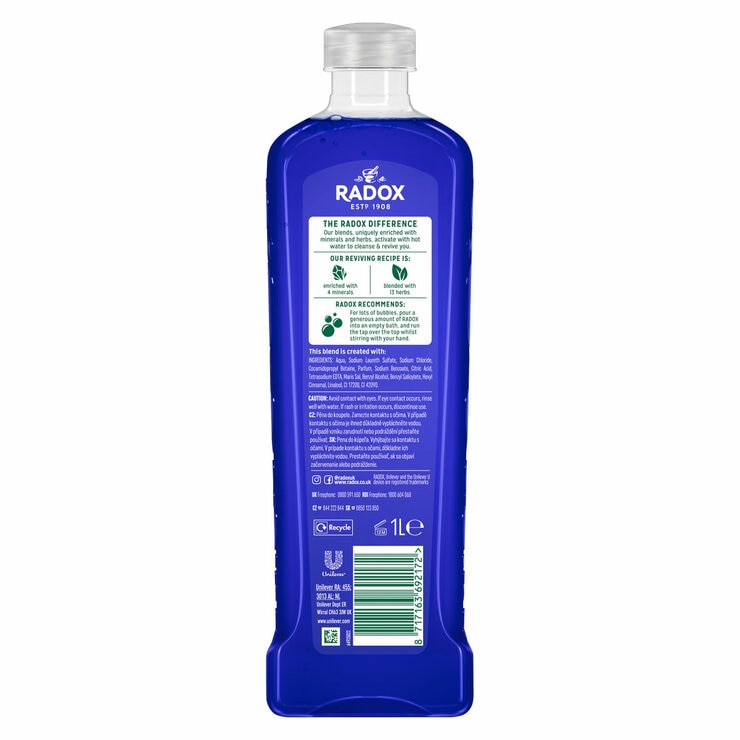 Radox Mineral Therapy Sleep Aromatherapy Bath Soak, 4 x 1L
