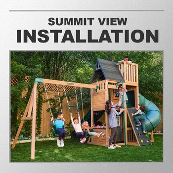 Installation Service for #1740703 KidKraft Summit View Playcentre and Swing Set