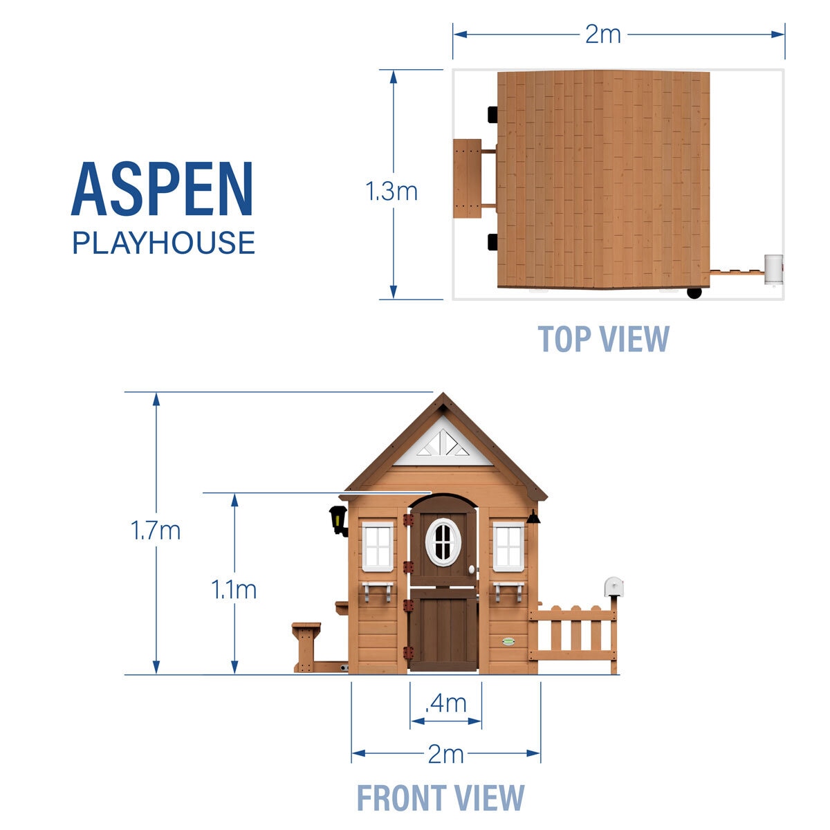 Aspen cheap wooden playhouse