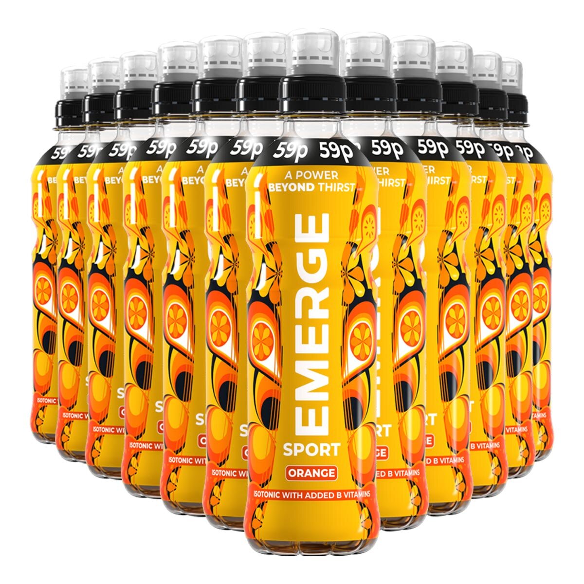 Emerge Isotonic Orange PMP 59p, 12 x 500ml