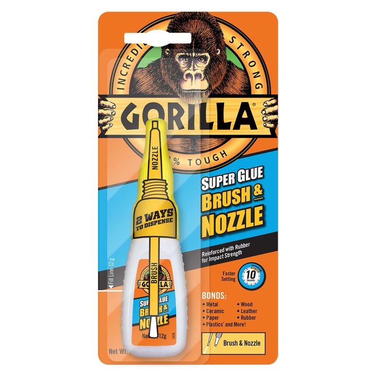 Gorilla Glue Superglue Brush and Nozzle 12gm 6 Pack Costco UK