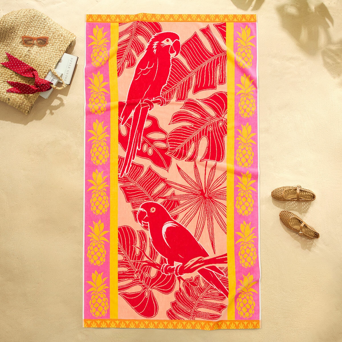 Oversized 100% Cotton Beach Towel, in 6 Designs