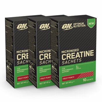 Optimum Nutrition Creatine Sachets Fruit Punch, 3 x 10 45g