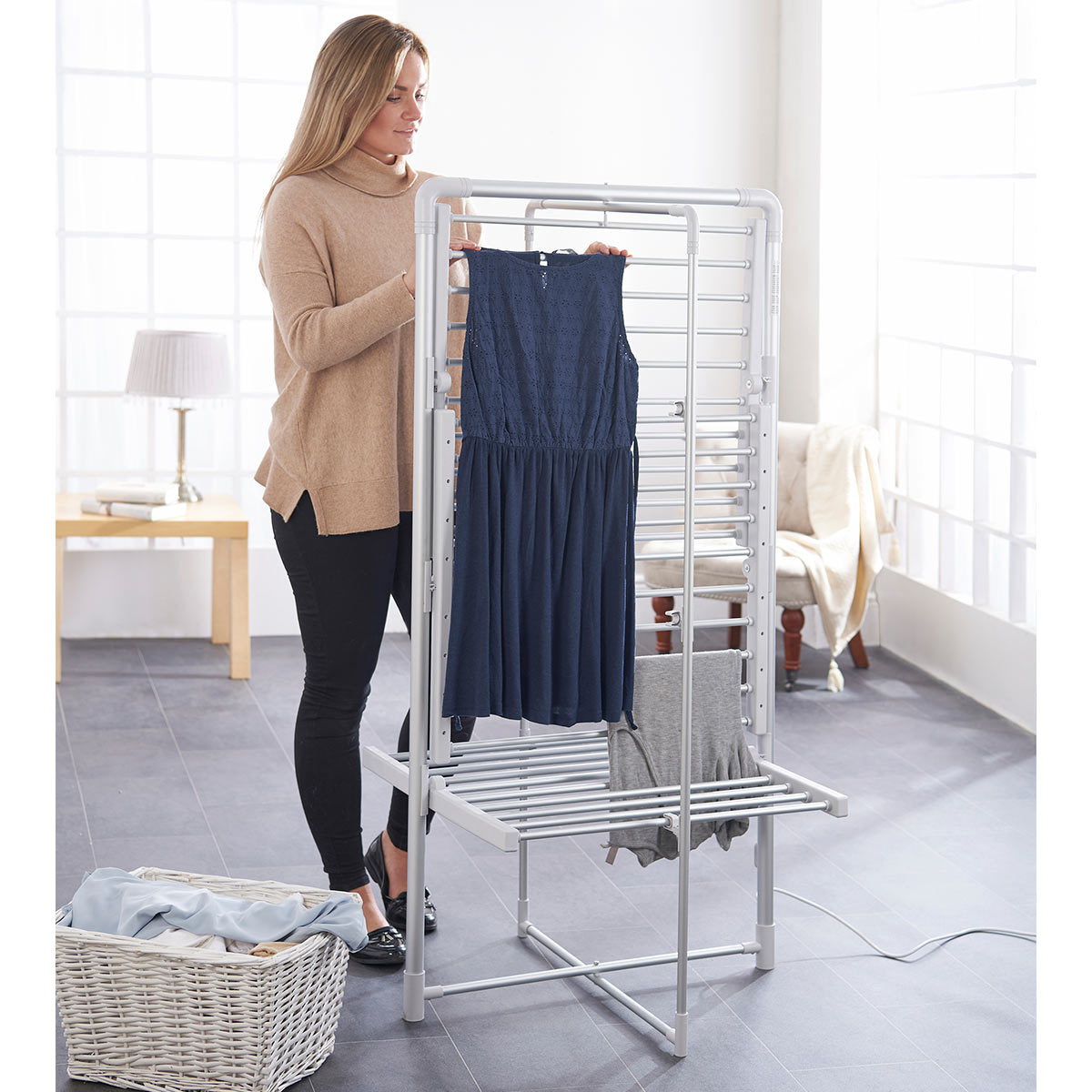 Easylife 3Tier Heated Tower Airer and Cover Costco UK