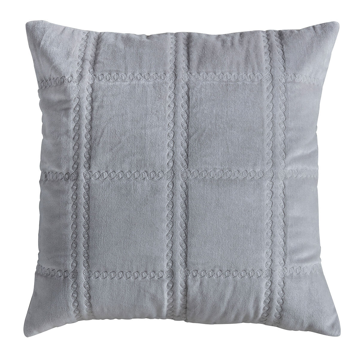 Gallery Quilted Velvet Cushion in Grey Costco UK — free download