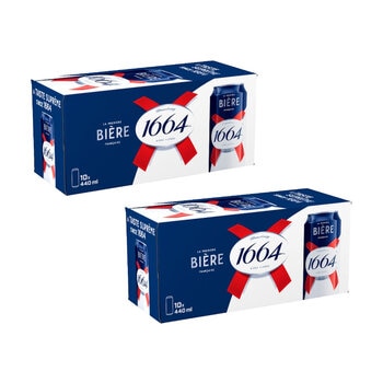 Kronenbourg 1664 Birre, 2 x 10 x 440ml