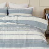 Belledorm Rahil Blue Duvet Cover Set, in 4 Sizes