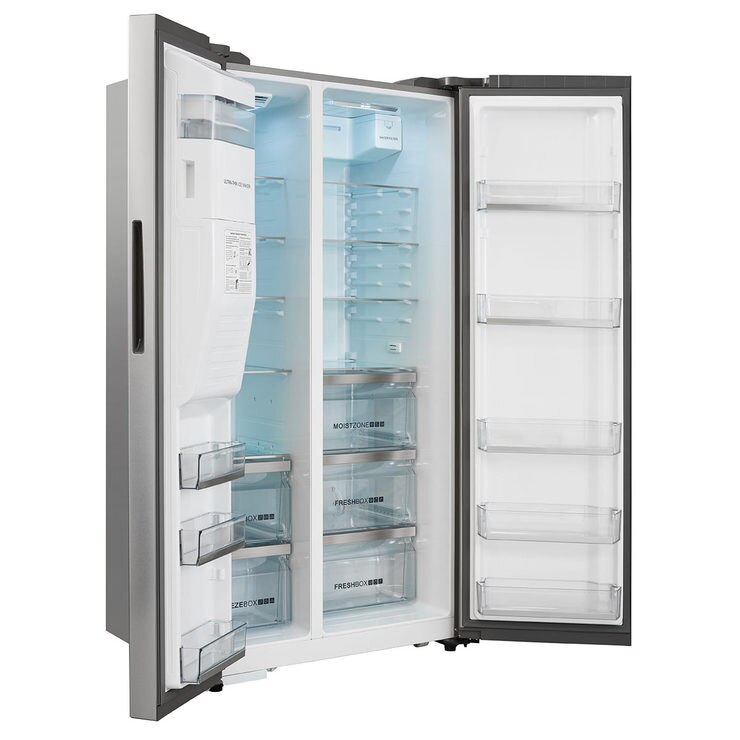 Haier HRF636IM6, Side by Side Fridge Freezer A+ Rating in Silver