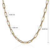 14ct Yellow Gold Paperclip Necklace 14ct Yellow Gold Paperclip Necklace