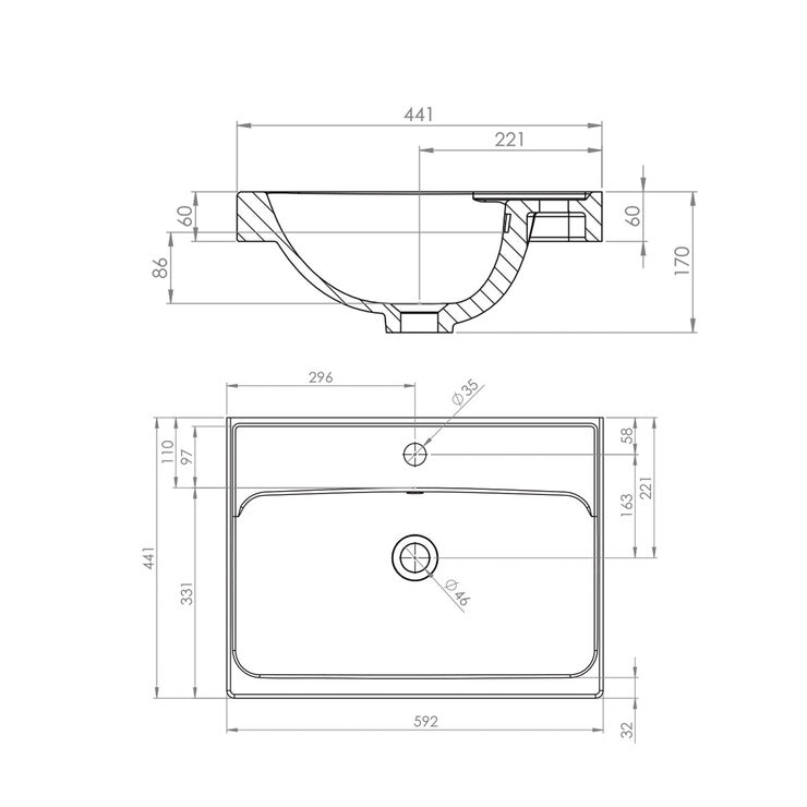 Tavistock Kew 600 Floor Mount with Basin in White at costco.co.uk