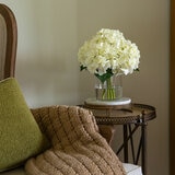 Real Touch Artificial Hydrangea in Vase in White