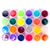 Slimy Gloop Mixems 24 pack colour options - birds eye view