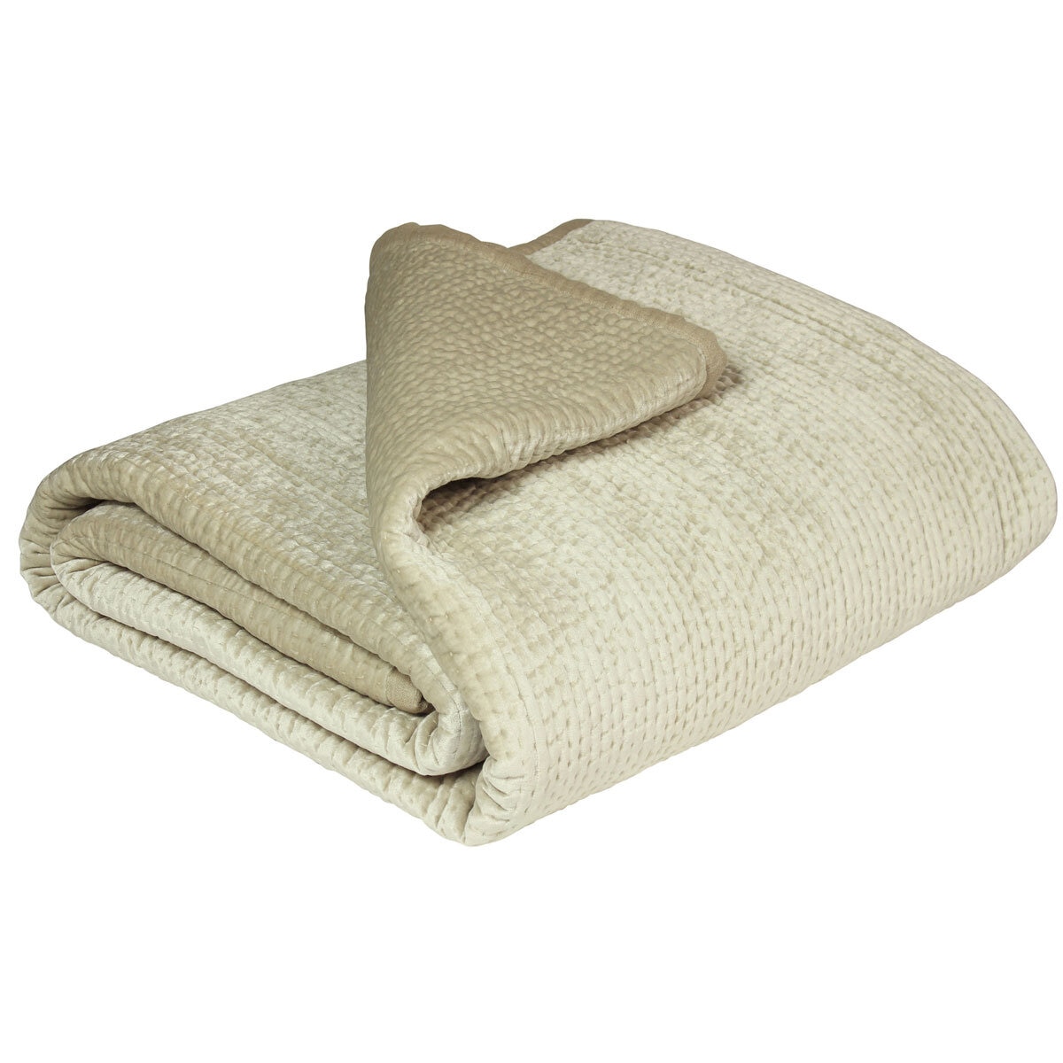 BROOKLANDS BEDSPREAD IN CHAMPAGNE