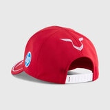 Scuderia Ferrari F1 Team Unisex Driver Lewis Hamilton White Baseball Cap 2025, One Size in Red