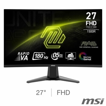 MSI 27C6F MAG Full HD 180Hz VA Gaming Monitor, 9S6-3CE11M-017