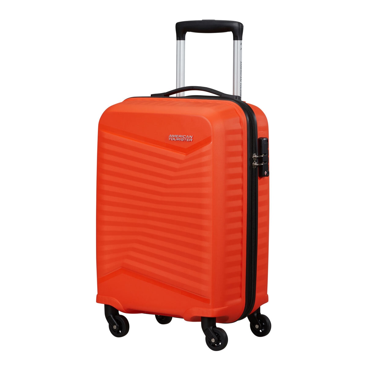 American Tourister Jet Driver 55cm Carry On Hardside Spinner Case in Orange